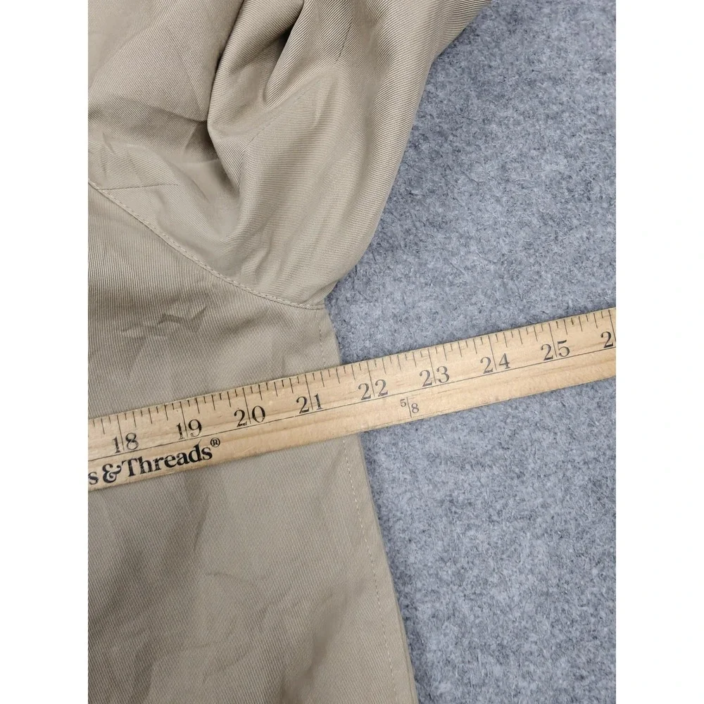 Vintage Aquascutum Coat Mens Medium Beige Cotton Aqua 5 Rain Trench Check